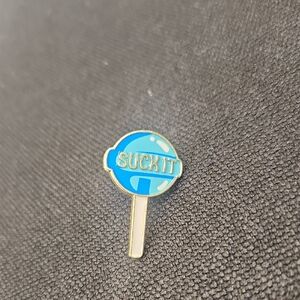 Playful Blue Lollipop Brooch